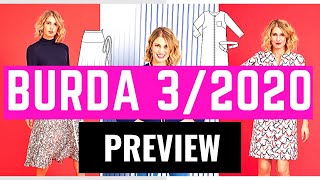 BURDA 32020 Line Drawings Preview [upl. by Aklog]