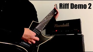 Ormsby Metal X Guitar 7 String Thrash Metal Drop A tuning Randall RG1503H Marshall Cabinet [upl. by Mera]