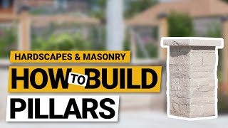 How To Build A Natural Stone Pillar Onto A Garden Wall [upl. by Naie302]