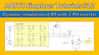 Dynamic simulation of induction motor with 3phase inverter in Twin Builder Tutorial 12 [upl. by Krucik]