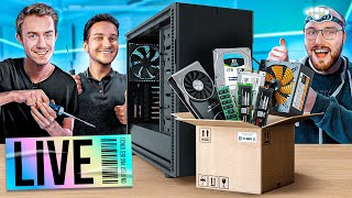 On monte un PC Gamer en LIVE  Avec TechSama amp FRHardware [upl. by Lasyrc]