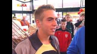 Philipp Lahm  20041107 KIKA [upl. by Anaujait]