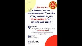 Hướng dẫn sử dụng ứng dụng Etaxmobile cho người nộp thuế [upl. by Ulund]