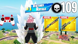 109 Elimination Solo Vs Squads Gameplay Wins NEW Fortnite Chapter 5 PS4 Controller [upl. by Enajyram]