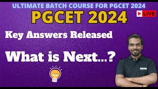 PGCET 2024  KEA PGCET 2024 MBA MCA  Key Answers Released  What is Next [upl. by Yvi913]