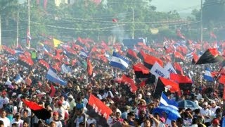 Celebration on anniversary of Sandinista Revolution [upl. by Etiam]