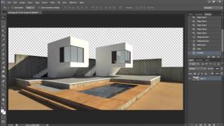 Cara Render menggunakan Artlantis di Sketchup  Photoshop editing [upl. by Orsino]