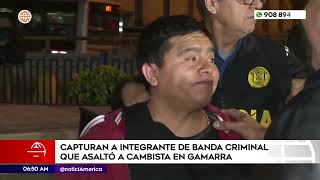 Capturan a presunto implicado en asalto a cambista de Gamarra [upl. by Bocoj724]