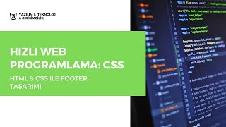 Hızlı Web Programlama FOOTER Tasarımı [upl. by Adianes786]