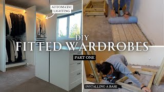 DIY fitted wardrobes  IKEA PAX wardrobe hack  Part 1 [upl. by Assener]