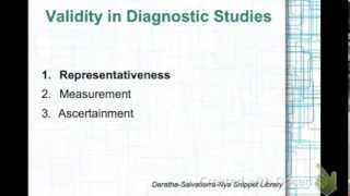 Validating Diagnostic Study Representativeness by Nye [upl. by Intyre]