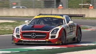 Hofor Racing Mercedes Benz SLS AMG GT3 in Slowmotion [upl. by Youngman]