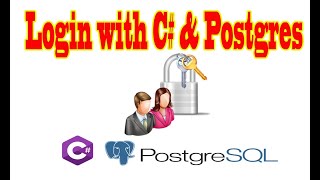 C  Login form  connect Postgres [upl. by Haydon]