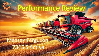 Performance Review  Massey Ferguson 7345 S Activa Combine Harvester  wheat season agriculture [upl. by Aneev]