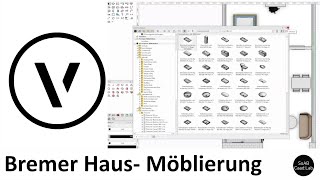 Vectorworks  Bremer Haus  Möblierung [upl. by Norat]