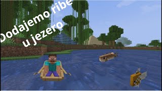 Stavljamo ribe u jezero Minecraft ep 84 [upl. by Lamek]