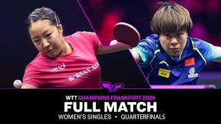 FULL MATCH  Shin Yubin vs Wang Yidi  WS QF  WTTFrankfurt 2024 [upl. by Ahsan]