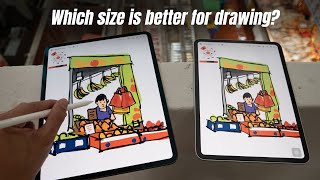 11 vs 13inch iPad Pro or Air Which size to get for drawing [upl. by Pogue283]