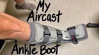 Aircast Ankle Boot use after ankle fracture or ankle surgery [upl. by Salohcin]