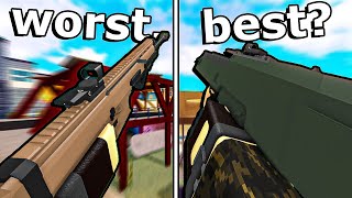 Ranking EVERY ASSAULT RIFLE in Phantom Forces 2024 Edition [upl. by Zeuqirdor471]