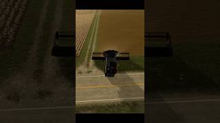 Massey Ferguson Harvester at work in Elmcreek  Farming Simulator 22 fs22 shorts [upl. by Linneman]