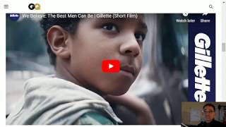 Gillette Masculinity Commercial  gillette metoo commercial on toxic masculinity cuts deep [upl. by Anatlus]