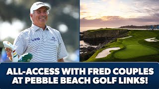 Fred Couples takes on No 8 at Pebble Beach Golf Links [upl. by Noed]