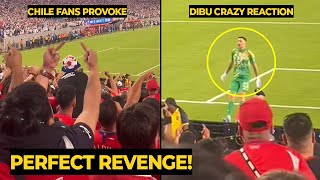 Dibu Martinez REVENGE to Chile fans after Lautaro Martinez late winning goal against Chile [upl. by Aihseyk783]