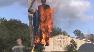 Nationwide Burning of Effigies and Images of President Hussein Obama [upl. by Elbys191]