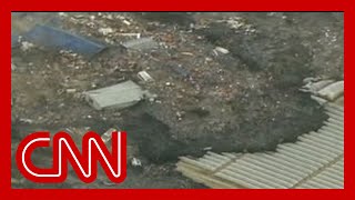 Watch a massive tsunami engulf entire towns in Japan 2011 [upl. by Hatti]