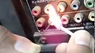 HOW TO REMOVE BROKEN RCA JACK FROM LED AND LCD TV [upl. by Crysta]