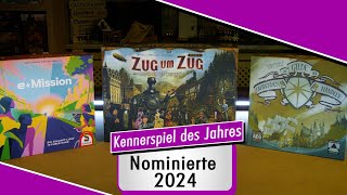 Spezial  KENNERSPIEL DES JAHRES 2024  Die Nominierten  Stimmung  Spiel doch mal [upl. by Gerdeen669]