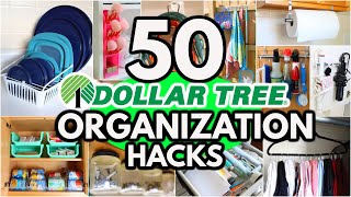 50 Dollar Tree Organization HACKS to get your home Organized FAST ideas from a pro [upl. by Sackville]