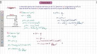 11 Resolviendo problemas de densidad peso específico y densidad relativa [upl. by Weidman]