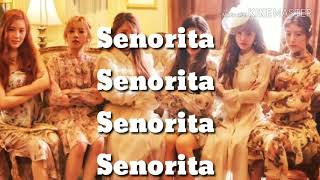 Gidle  senorita instrumentalkaraoke with lyrics [upl. by Aihselef435]