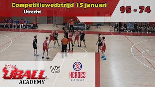 UBALL U16 vs Heroes Den Bosch U16  15 januari 2023 [upl. by Abbottson]