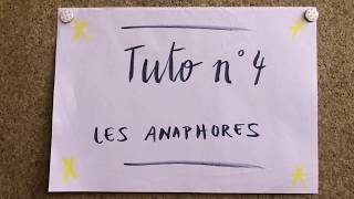 Tuto 4  les anaphores [upl. by Hofmann]