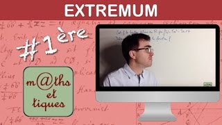 Déterminer un extremum  Première [upl. by Aidile]