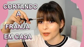 COMO CORTAR A FRANJA EM CASA [upl. by Merci]