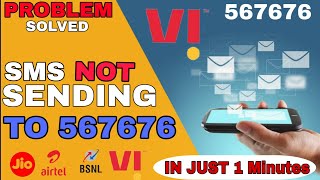 SMS not sending Problem ll sms 567676 problem solved [upl. by Ynnaffit]