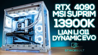 White Lian Li O11 Dynamic Evo w MSI Suprim 4090  i913900k [upl. by Garth14]