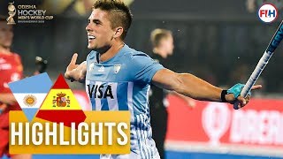 Argentina v Spain  Odisha Mens Hockey World Cup Bhubaneswar 2018  HIGHLIGHTS [upl. by Jaime]