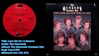 The Osmonds Love Me For A Reason [upl. by Jabez]