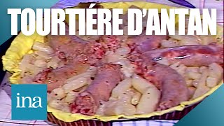 Recette  La tourtière de saucisses et salsifis  Archive INA [upl. by Aibos677]