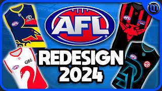 Every AFL Team Gets a New Guernsey Design [upl. by Fenwick]