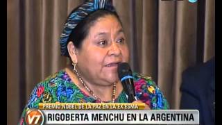 Visión Siete Rigoberta Menchu en la Argentina [upl. by Awram65]