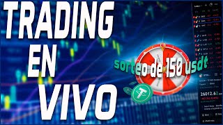 🔴TRADING EN VIVO PROYECCIÓN para BITCOIN ALTCOINS  SORTEO DE USDT [upl. by Elicul]