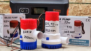 Bilge Pump Comparison Test 1100GPH vs 1500GPH Real World Results [upl. by Rutan]