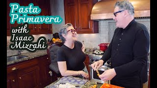 Pasta Primavera with Caroline Manzo and Isaac Mizrahi [upl. by Neirbo]