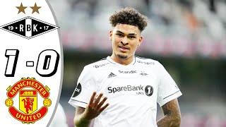 Rosenborg vs Manchester United 10 All Goals amp Highlights  2024 noah jean holm goal [upl. by Berkshire270]